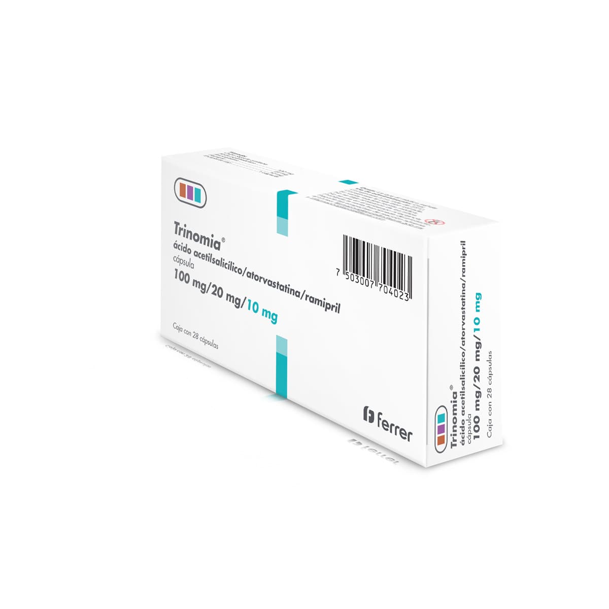 TRINOMIA 100MG/20MG/10MG C/28 CAP